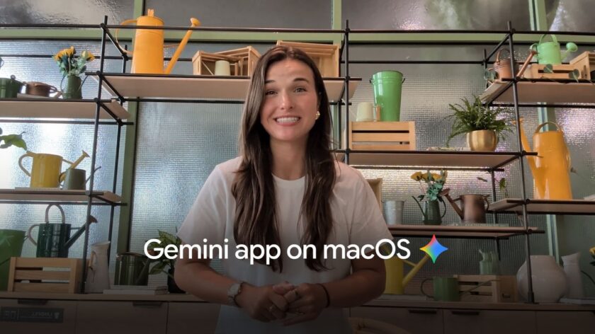 Imagem oficial do aplicativo Gemini para macOS com recurso de ditado inteligente