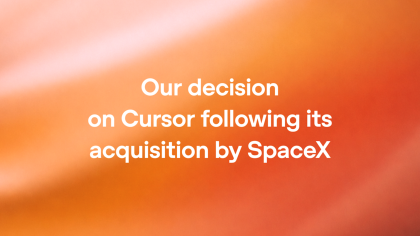 Arte oficial sobre a decisão da OpenAI de encerrar o contrato de modelos com o Cursor após a aquisição pela SpaceX
