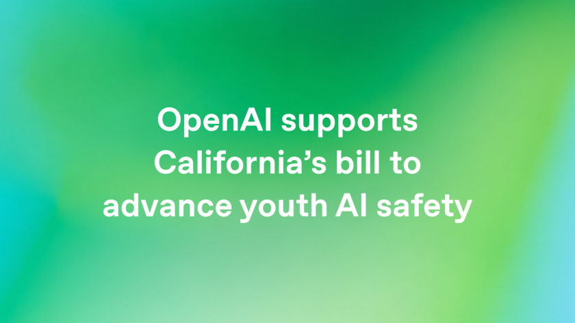 Arte oficial da OpenAI sobre segurança de inteligência artificial para adolescentes