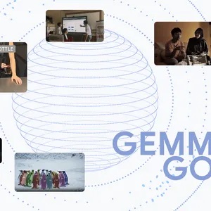 Imagem do Google sobre projetos comunitários construídos com Gemma