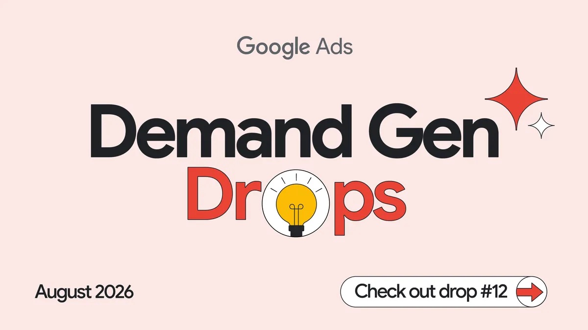 Arte oficial do Google sobre as novidades de agosto para campanhas Demand Gen